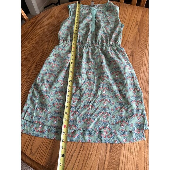 Forever 21 Floral Sleeveless Mint Green Dress With Buttons & Pockets Knee-Length - Picture 14 of 15